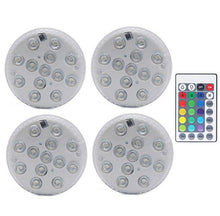 Load image into Gallery viewer, RGB Submersible Light with Magnet 13 LED Underwater Night Light Swimming Pool Light for Outdoor Vase Fish Tank Pond