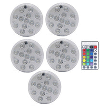 Load image into Gallery viewer, RGB Submersible Light with Magnet 13 LED Underwater Night Light Swimming Pool Light for Outdoor Vase Fish Tank Pond