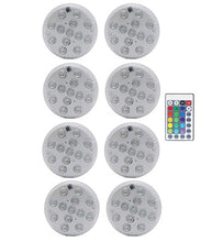 Load image into Gallery viewer, RGB Submersible Light with Magnet 13 LED Underwater Night Light Swimming Pool Light for Outdoor Vase Fish Tank Pond