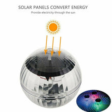 Load image into Gallery viewer, Ultra-bright 7 Colors Solar Powered Floating Pond Light Garden Swimming Pool