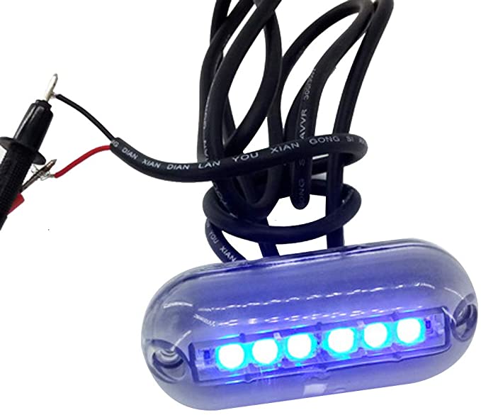 ZONCENG 12V 6 LED Marine Light Night Underwater Landscape Lights for Marine Boat Accessories Waterproof