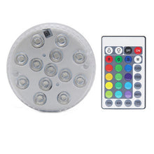 Load image into Gallery viewer, RGB Submersible Light with Magnet 13 LED Underwater Night Light Swimming Pool Light for Outdoor Vase Fish Tank Pond
