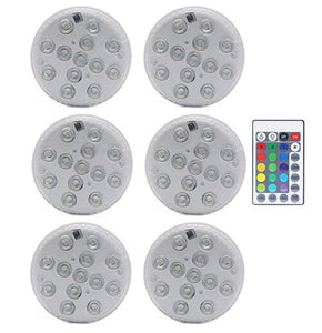 RGB Submersible Light with Magnet 13 LED Underwater Night Light Swimming Pool Light for Outdoor Vase Fish Tank Pond