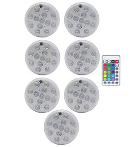 RGB Submersible Light with Magnet 13 LED Underwater Night Light Swimming Pool Light for Outdoor Vase Fish Tank Pond
