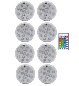 RGB Submersible Light with Magnet 13 LED Underwater Night Light Swimming Pool Light for Outdoor Vase Fish Tank Pond
