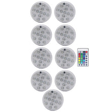 Load image into Gallery viewer, RGB Submersible Light with Magnet 13 LED Underwater Night Light Swimming Pool Light for Outdoor Vase Fish Tank Pond
