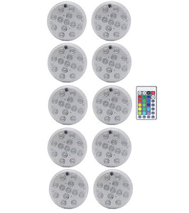 RGB Submersible Light with Magnet 13 LED Underwater Night Light Swimming Pool Light for Outdoor Vase Fish Tank Pond
