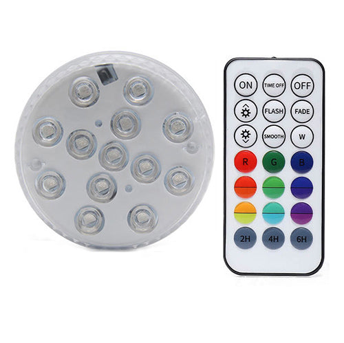 2020 Upgrade Magnet RGB Submersible Light IP68 13LEDs Underwater Night Lamp Outdoor Vase Bowl Pond Swimming Pool Decor Lamp