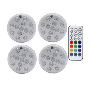 2020 Upgrade Magnet RGB Submersible Light IP68 13LEDs Underwater Night Lamp Outdoor Vase Bowl Pond Swimming Pool Decor Lamp