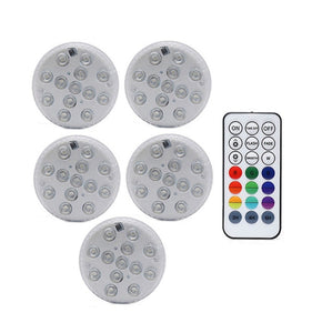 2020 Upgrade Magnet RGB Submersible Light IP68 13LEDs Underwater Night Lamp Outdoor Vase Bowl Pond Swimming Pool Decor Lamp
