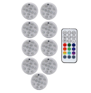 2020 Upgrade Magnet RGB Submersible Light IP68 13LEDs Underwater Night Lamp Outdoor Vase Bowl Pond Swimming Pool Decor Lamp