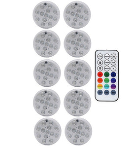 2020 Upgrade Magnet RGB Submersible Light IP68 13LEDs Underwater Night Lamp Outdoor Vase Bowl Pond Swimming Pool Decor Lamp